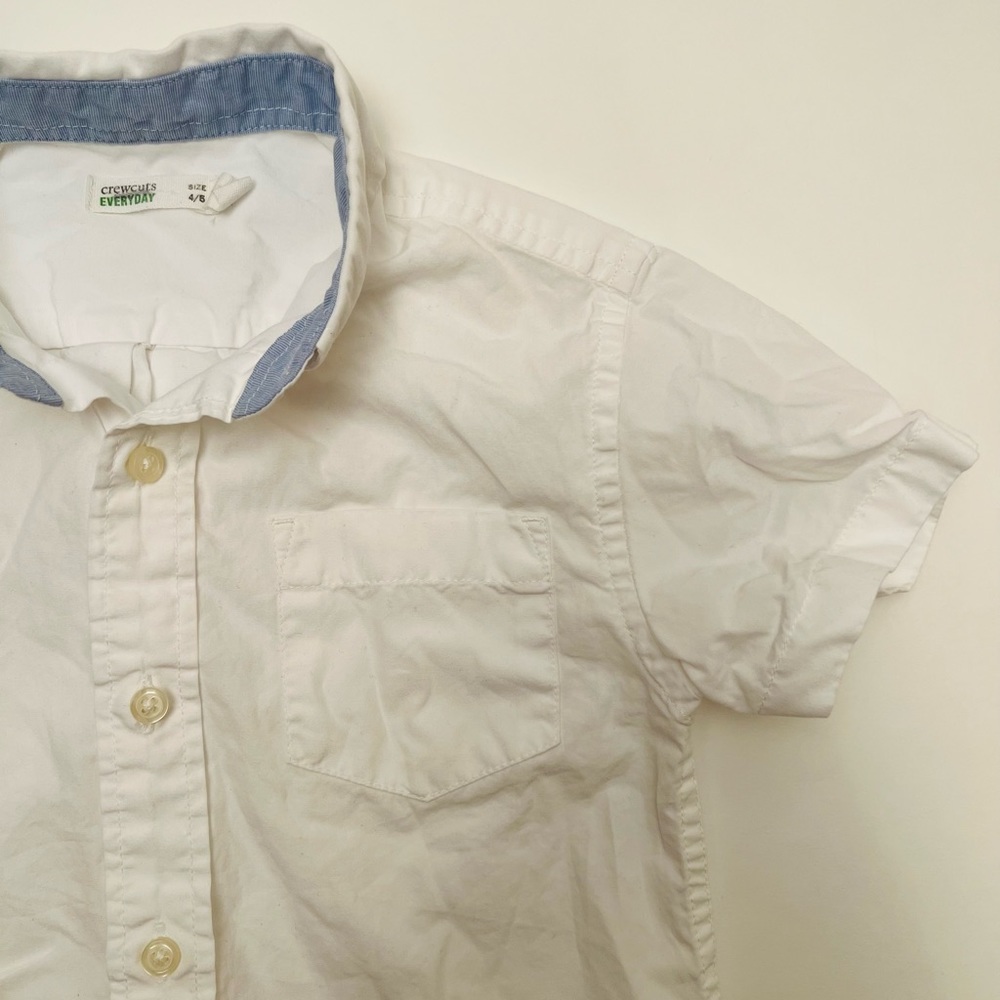Crewcuts button down short sleeve shirt (Boys so 4/5)